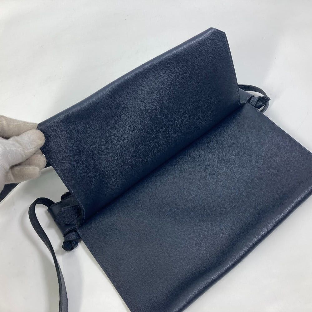 Hermes Hermes Ultra Plastic Gm Diagonal Hanging (E.G. Of A Rocket) Briefcase Shoulder Bag Leather Men Bluenewey Navy Size ONE SIZE - 16 Thumbnail