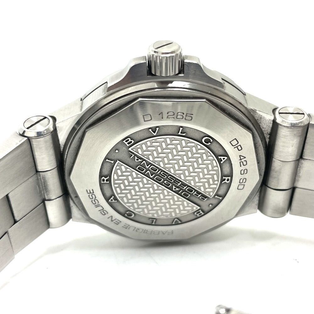 Bvlgari Bvlgari Dp42Ssd Chronometer Diagonist Scuba Aqua Self-Winding Date Wristwatch Ss Men Silver Size ONE SIZE - 9 Thumbnail