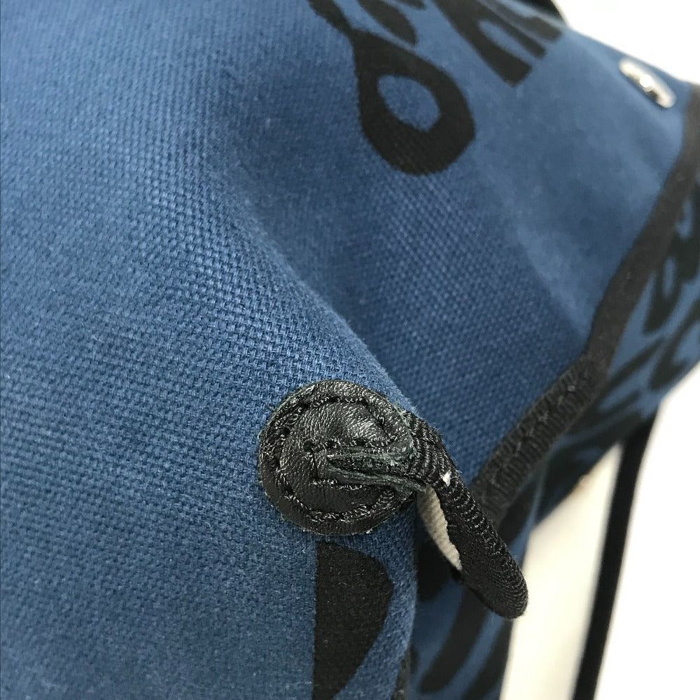 Hermes Hermes Shoulder Bag Shawl Leopard Fur Panther (Panthera Pardus) Beach Tote Canvas Women Navy Size ONE SIZE - 8 Thumbnail