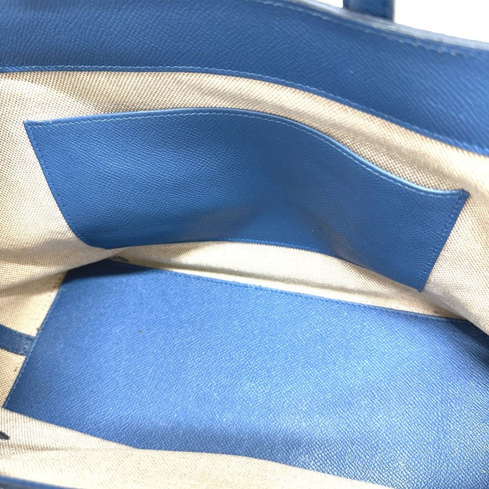 Hermes Maxi Box Hippo 30 Handbag Tote Bag Epson Women Griscaille Blue Agat
