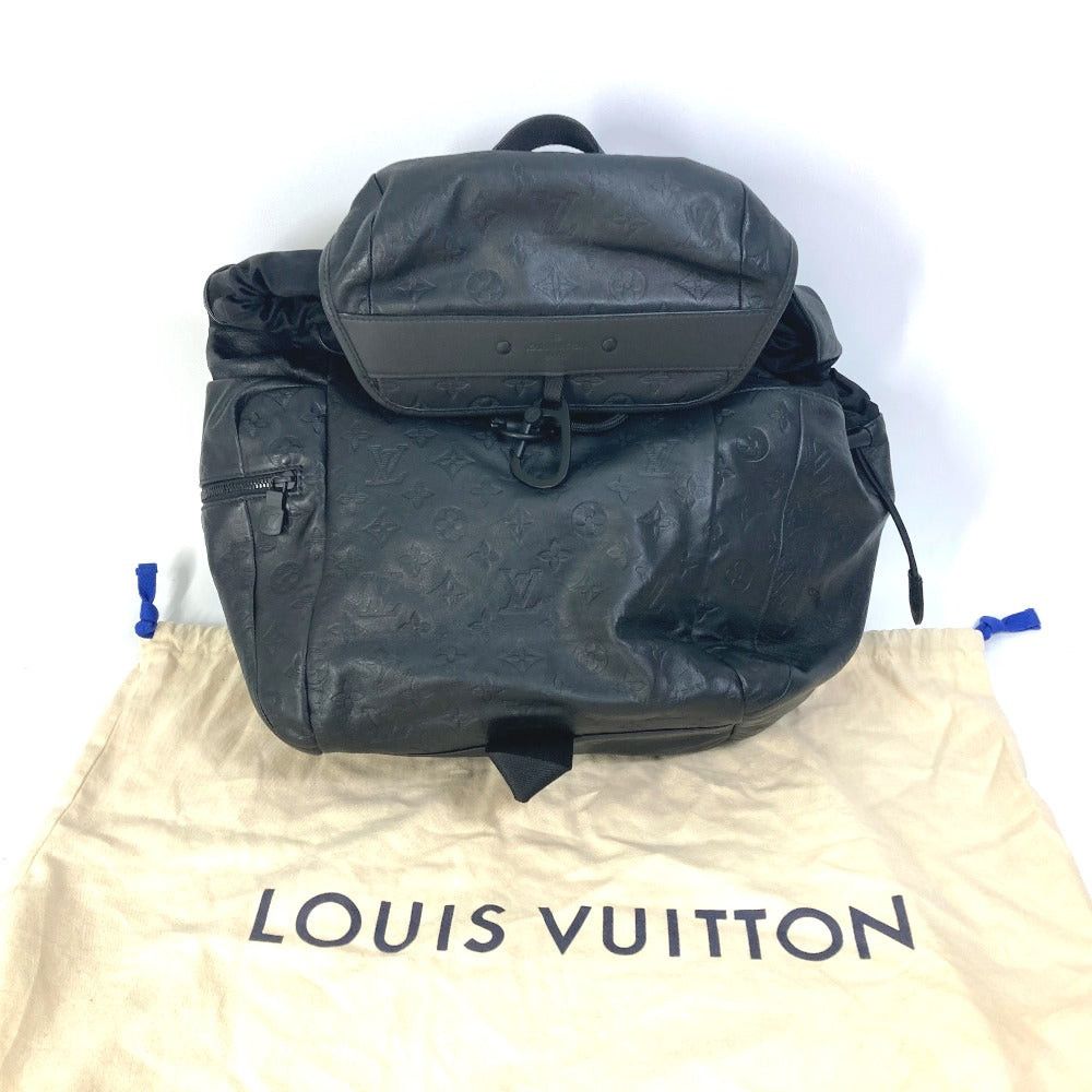 Louis Vuitton Louis Vuitton M43680 Monogram Shadow Discovery Backpack Briefcase Rucksack Leather Men Black Size ONE SIZE - 3 Thumbnail