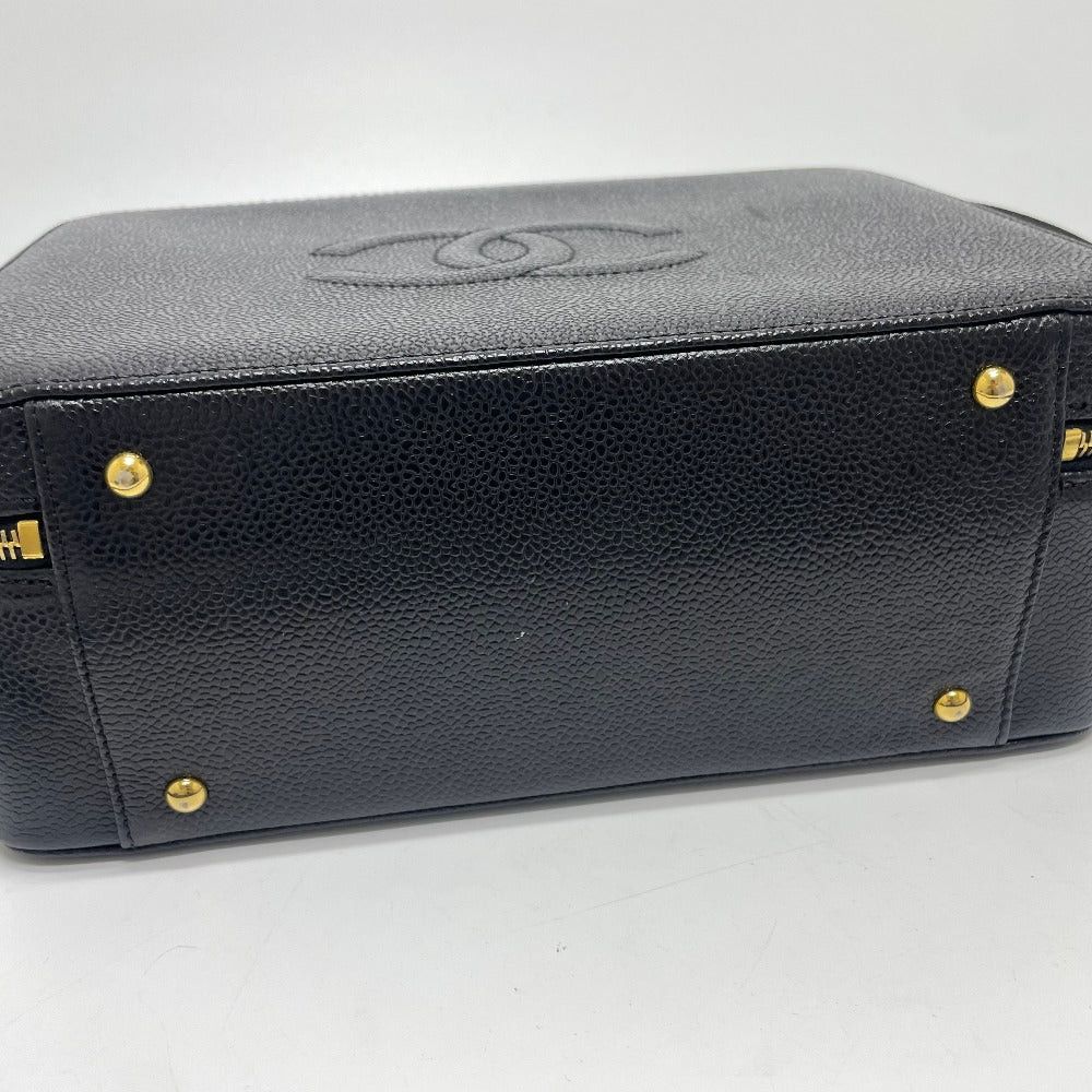 Chanel Chanel Coma Mark Vanity Bag Decacco 2 Way Shoulder Briefcase Handbag Caviar Skin Women Black Size ONE SIZE - 5 Thumbnail