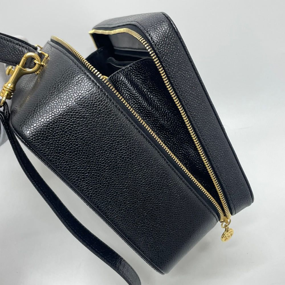 Chanel Chanel Coma Mark Vanity Bag Decacco 2 Way Shoulder Briefcase Handbag Caviar Skin Women Black Size ONE SIZE - 11 Thumbnail