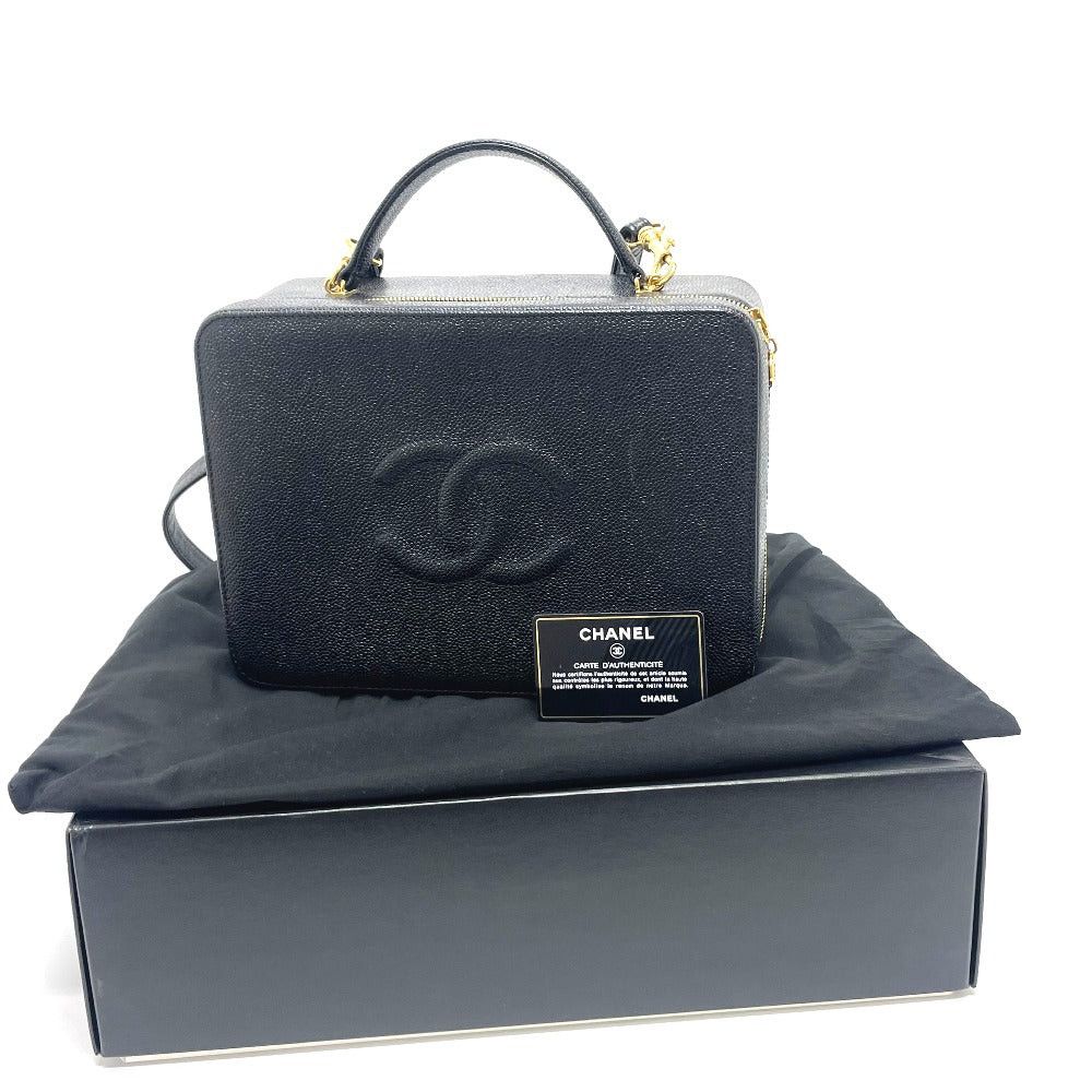 Chanel Chanel Coma Mark Vanity Bag Decacco 2 Way Shoulder Briefcase Handbag Caviar Skin Women Black Size ONE SIZE - 13 Thumbnail