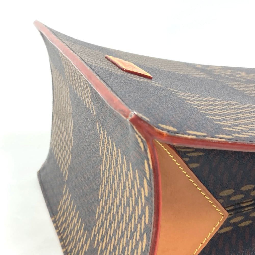 Louis Vuitton Louis Vuitton N40355 Damier Giant Nigo Collaboration Mini Tote Briefcase Double Shoulder Bag Diagonal Hanging (E.G. Of A Rocket) Canvas Men Brown Size ONE SIZE - 6 Thumbnail