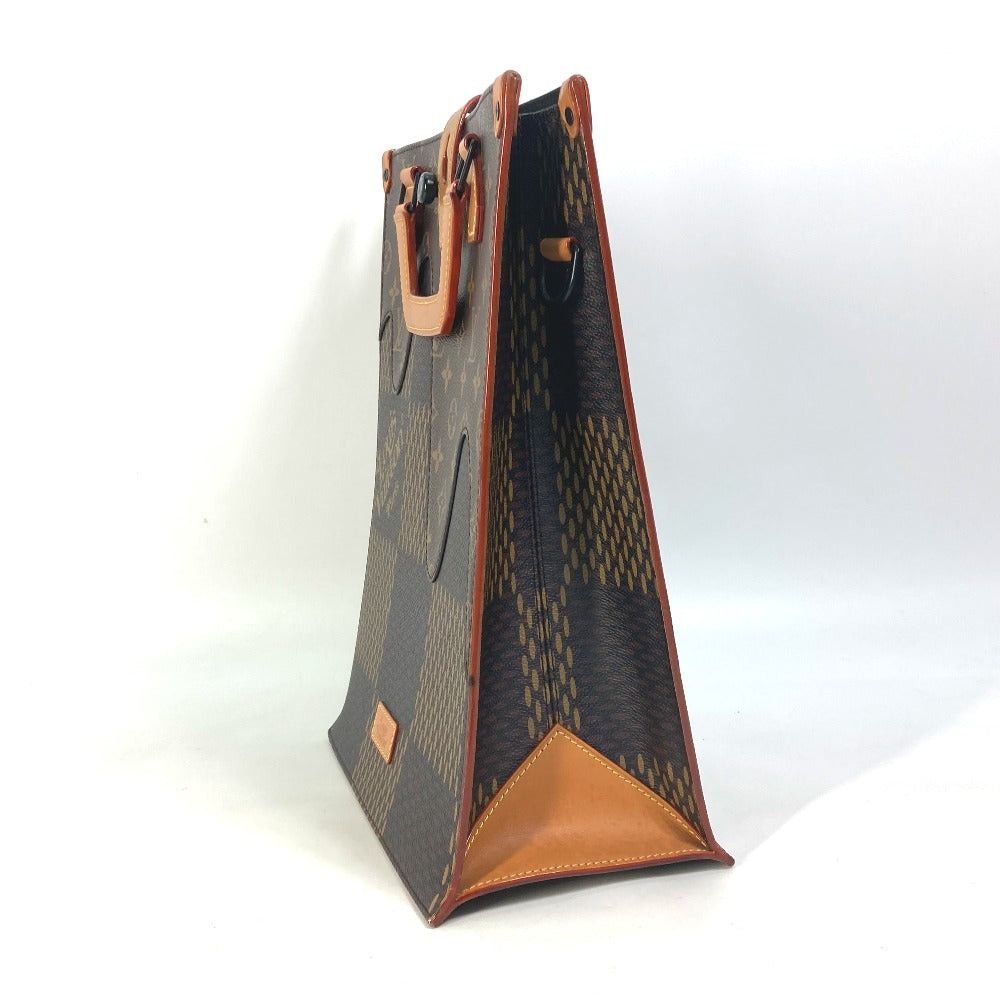 Louis Vuitton Louis Vuitton N40355 Damier Giant Nigo Collaboration Mini Tote Briefcase Double Shoulder Bag Diagonal Hanging (E.G. Of A Rocket) Canvas Men Brown Size ONE SIZE - 3 Thumbnail