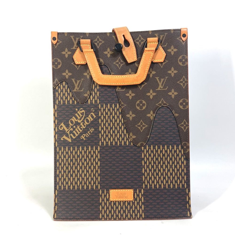Louis Vuitton Louis Vuitton N40355 Damier Giant Nigo Collaboration Mini Tote Briefcase Double Shoulder Bag Diagonal Hanging (E.G. Of A Rocket) Canvas Men Brown Size ONE SIZE - 2 Thumbnail
