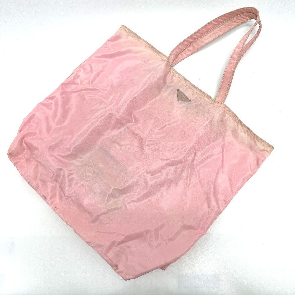 Prada Br2897 Robot Handbag Briefcase Tote Bag Nylon Women Pink
