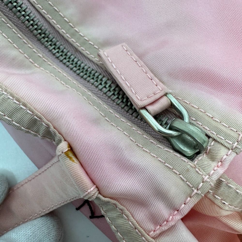 Prada Br2897 Robot Handbag Briefcase Tote Bag Nylon Women Pink