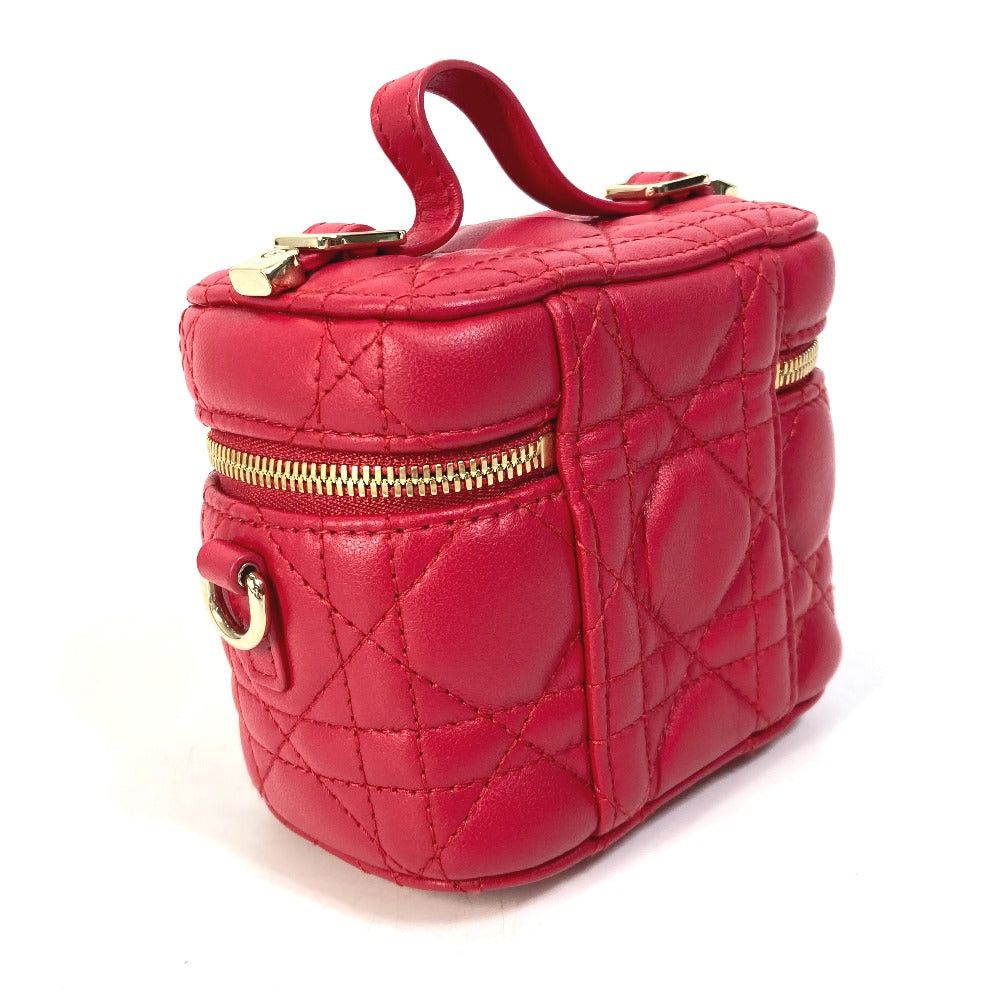 Dior Dior S0918Onmj Lady Microvanity Canape Double Shoulder Bag Handbag Vanity Leather Women Reddish Size ONE SIZE - 4 Thumbnail
