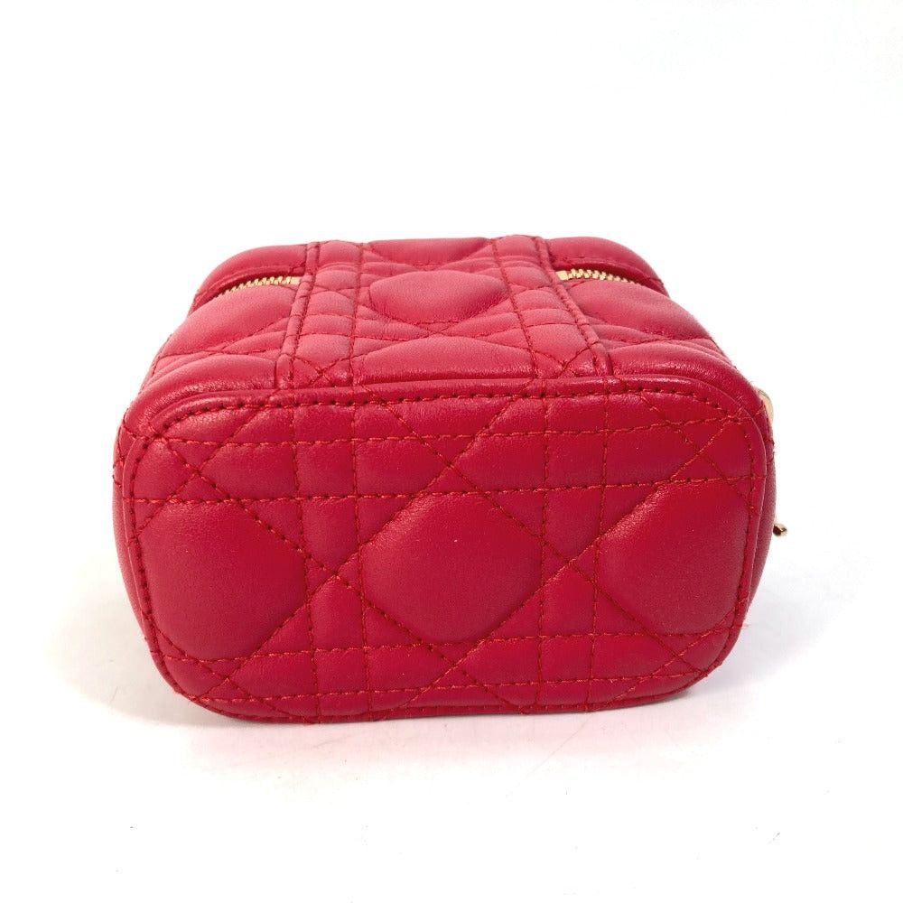 Dior Dior S0918Onmj Lady Microvanity Canape Double Shoulder Bag Handbag Vanity Leather Women Reddish Size ONE SIZE - 11 Thumbnail