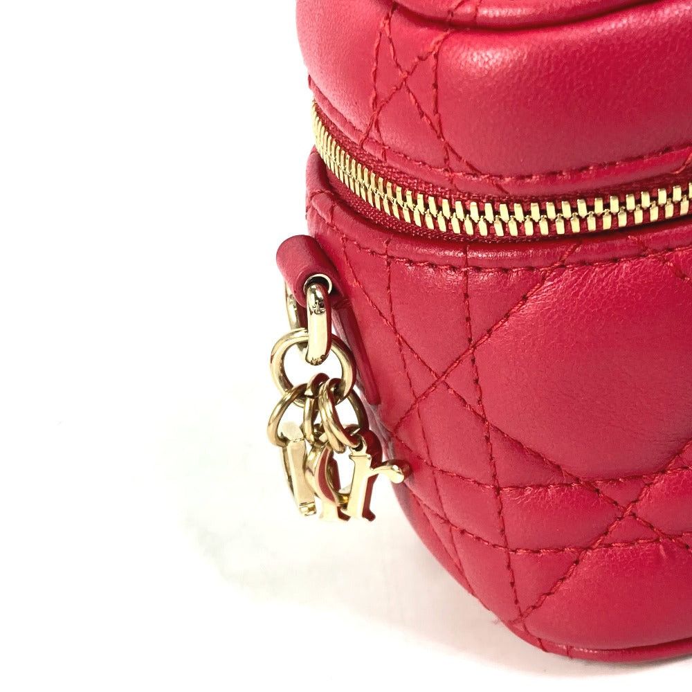 Dior Dior S0918Onmj Lady Microvanity Canape Double Shoulder Bag Handbag Vanity Leather Women Reddish Size ONE SIZE - 6 Thumbnail