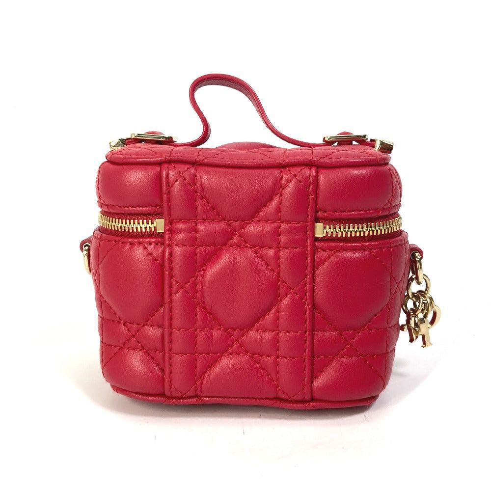 Dior Dior S0918Onmj Lady Microvanity Canape Double Shoulder Bag Handbag Vanity Leather Women Reddish Size ONE SIZE - 2 Thumbnail