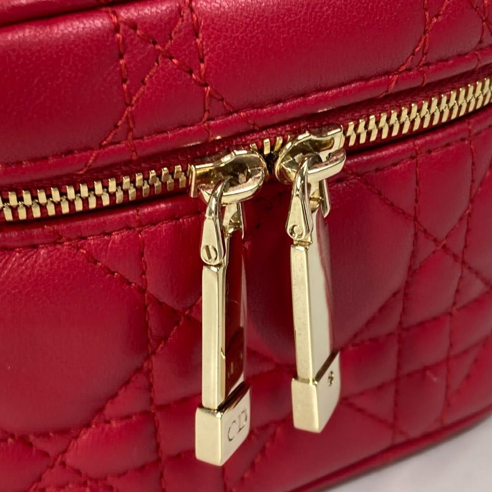 Dior Dior S0918Onmj Lady Microvanity Canape Double Shoulder Bag Handbag Vanity Leather Women Reddish Size ONE SIZE - 5 Thumbnail