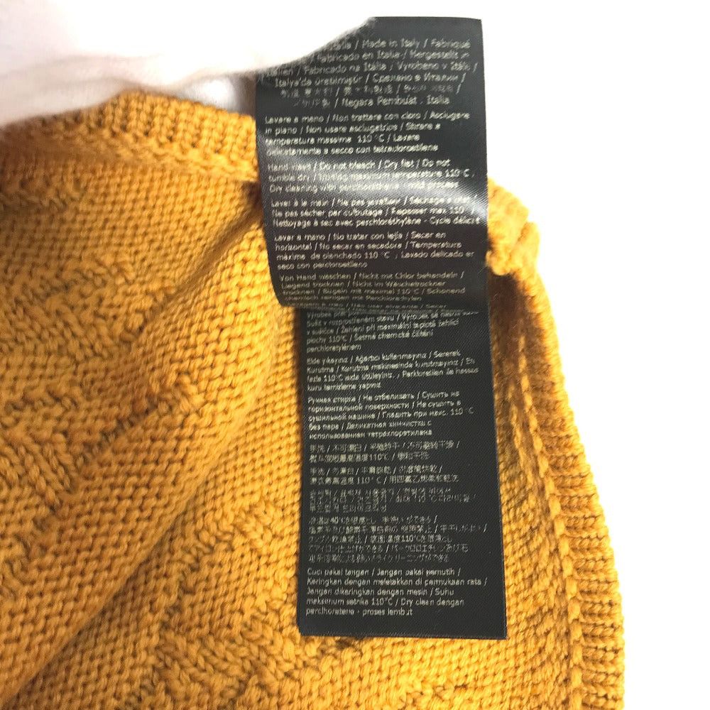 Fendi Fendi Fxq056 Logo Beanie Chapeau Knitted Hat Knit Cap Wool Women Yellow Size ONE SIZE - 6 Thumbnail