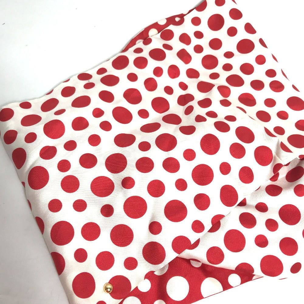 Louis Vuitton Louis Vuitton M74623 Yayoi Kusama Collaboration Snood Dot Infinity Scarf Silk Women Red Size ONE SIZE - 4 Thumbnail