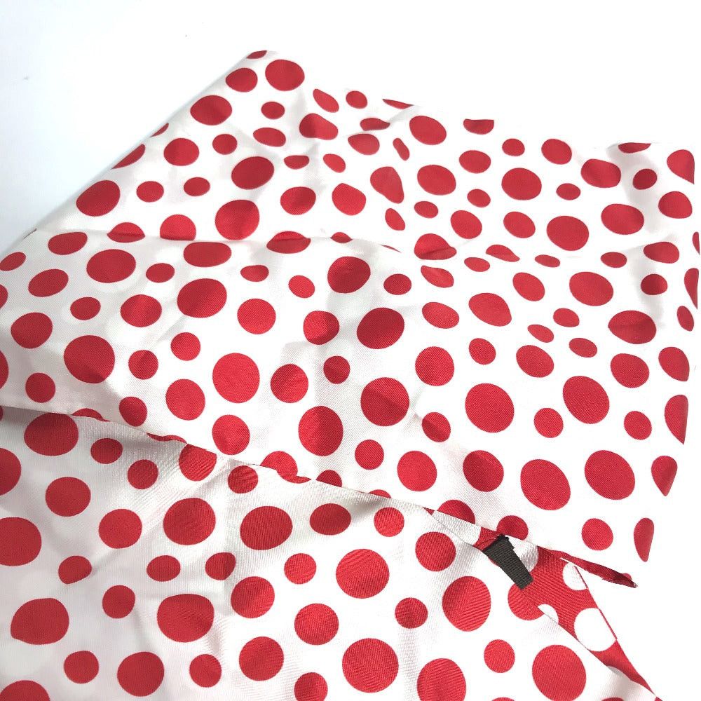 Louis Vuitton Louis Vuitton M74623 Yayoi Kusama Collaboration Snood Dot Infinity Scarf Silk Women Red Size ONE SIZE - 5 Thumbnail