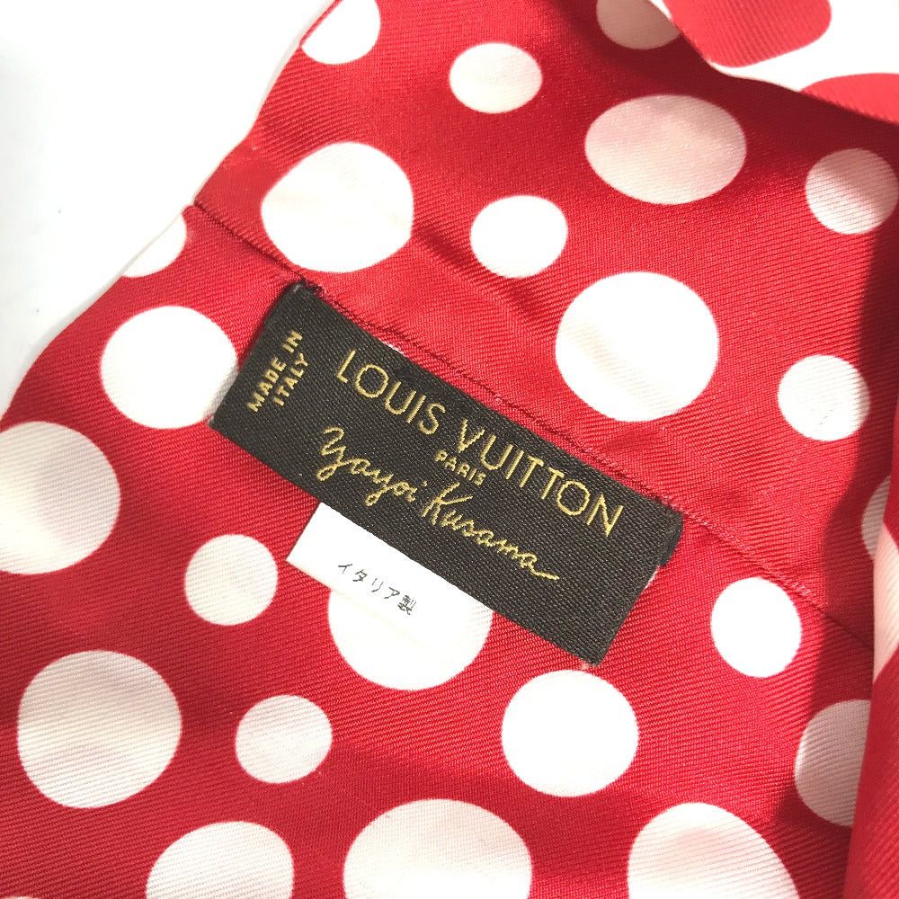 Louis Vuitton Louis Vuitton M74623 Yayoi Kusama Collaboration Snood Dot Infinity Scarf Silk Women Red Size ONE SIZE - 8 Thumbnail