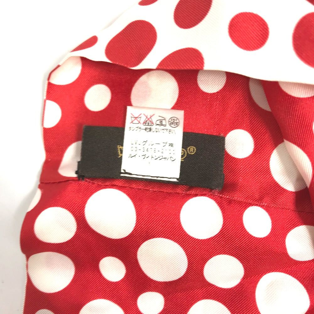 Louis Vuitton Louis Vuitton M74623 Yayoi Kusama Collaboration Snood Dot Infinity Scarf Silk Women Red Size ONE SIZE - 6 Thumbnail