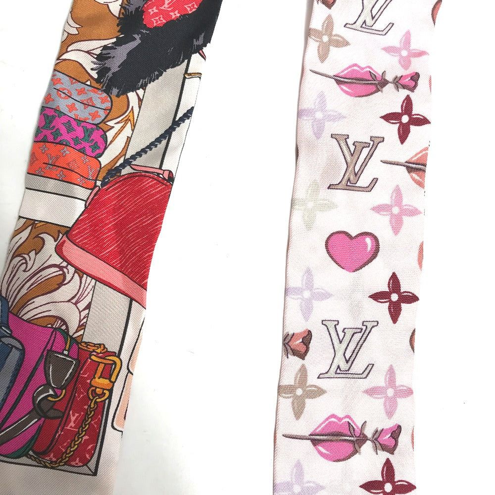 Louis Vuitton Louis Vuitton M76741 Li-Bon Ribbon Heart Be Mindful Hair Accessory Elastic Band Scrunchie Silk Women Pink Size ONE SIZE - 7 Thumbnail