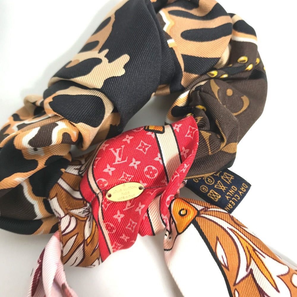 Louis Vuitton Louis Vuitton M76741 Li-Bon Ribbon Heart Be Mindful Hair Accessory Elastic Band Scrunchie Silk Women Pink Size ONE SIZE - 3 Thumbnail