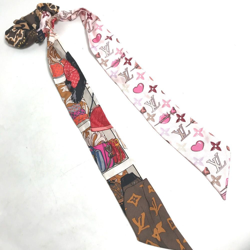 Louis Vuitton Louis Vuitton M76741 Li-Bon Ribbon Heart Be Mindful Hair Accessory Elastic Band Scrunchie Silk Women Pink Size ONE SIZE - 6 Thumbnail