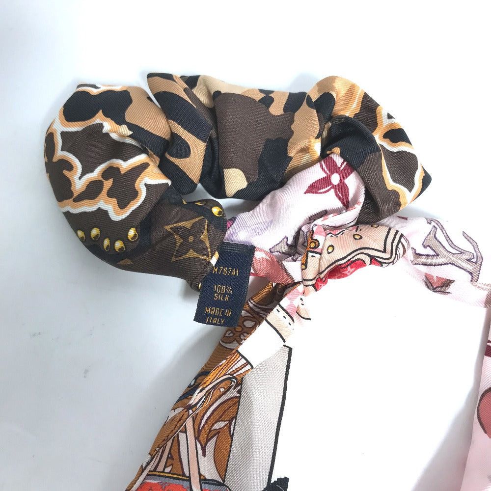Louis Vuitton Louis Vuitton M76741 Li-Bon Ribbon Heart Be Mindful Hair Accessory Elastic Band Scrunchie Silk Women Pink Size ONE SIZE - 5 Thumbnail