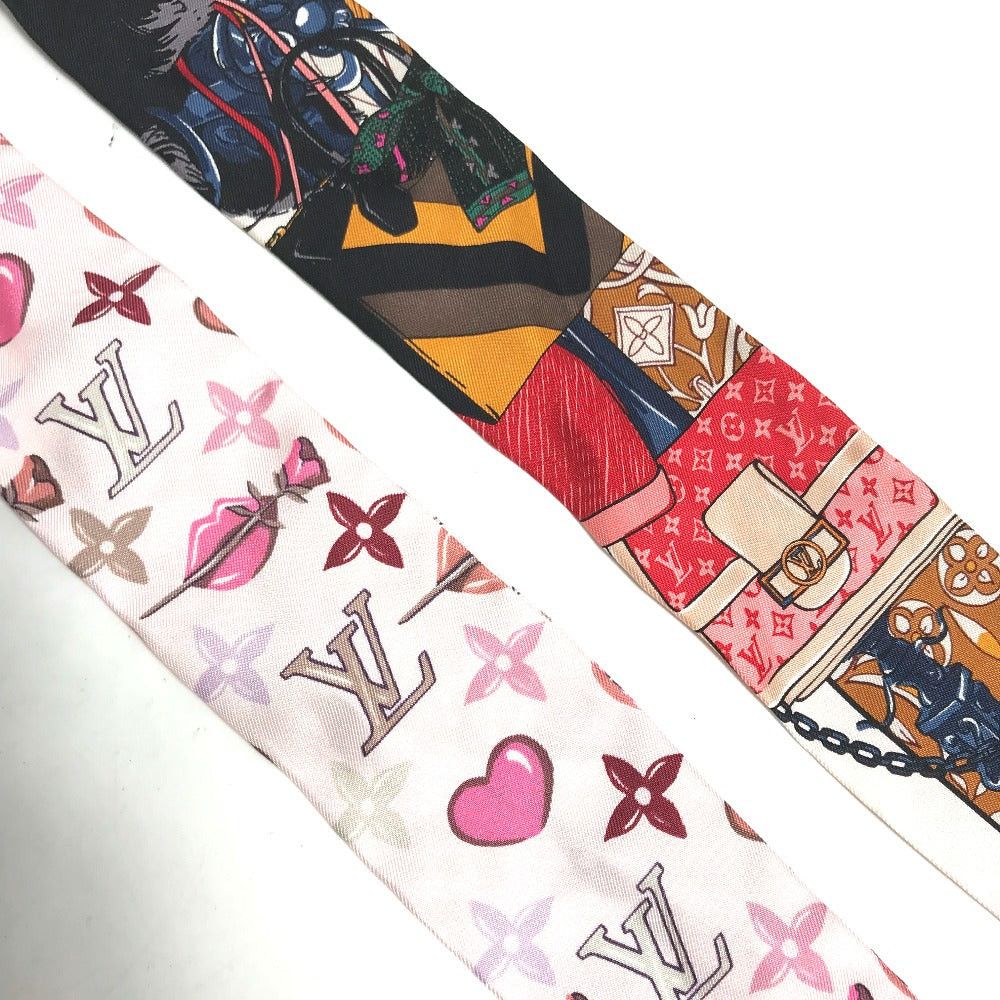 Louis Vuitton Louis Vuitton M76741 Li-Bon Ribbon Heart Be Mindful Hair Accessory Elastic Band Scrunchie Silk Women Pink Size ONE SIZE - 4 Thumbnail