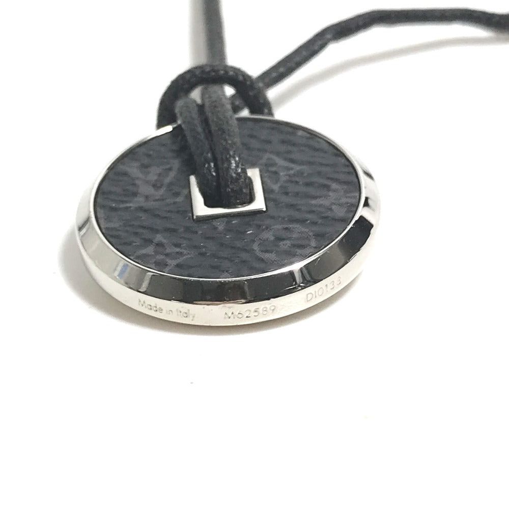 Louis Vuitton Louis Vuitton M62589 Monogram Eclipse Collier Coin Necklace Accessories Choker Metal Men Silver Size ONE SIZE - 4 Thumbnail