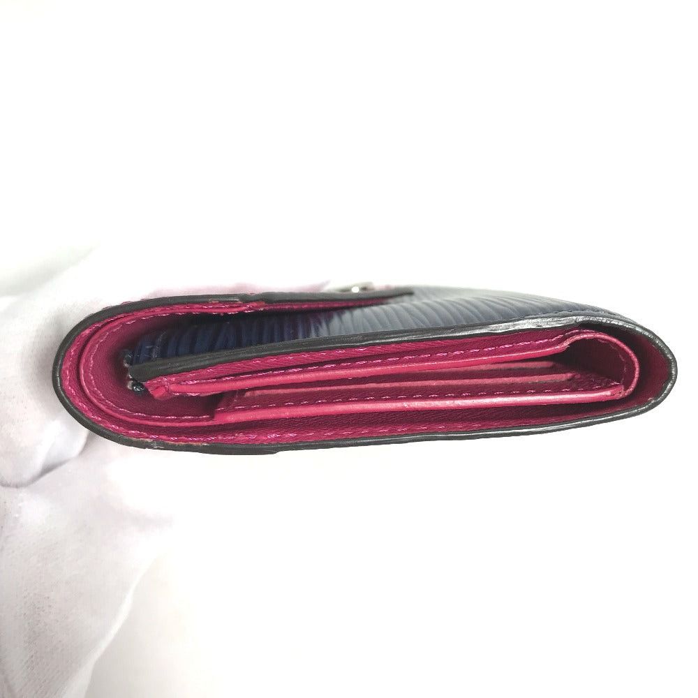 Louis Vuitton Louis Vuitton M62204 Epi Porte Foyle Victorine Bicolor Threefold Wallet Leather Women Andigo Blue And Pink Size ONE SIZE - 5 Thumbnail