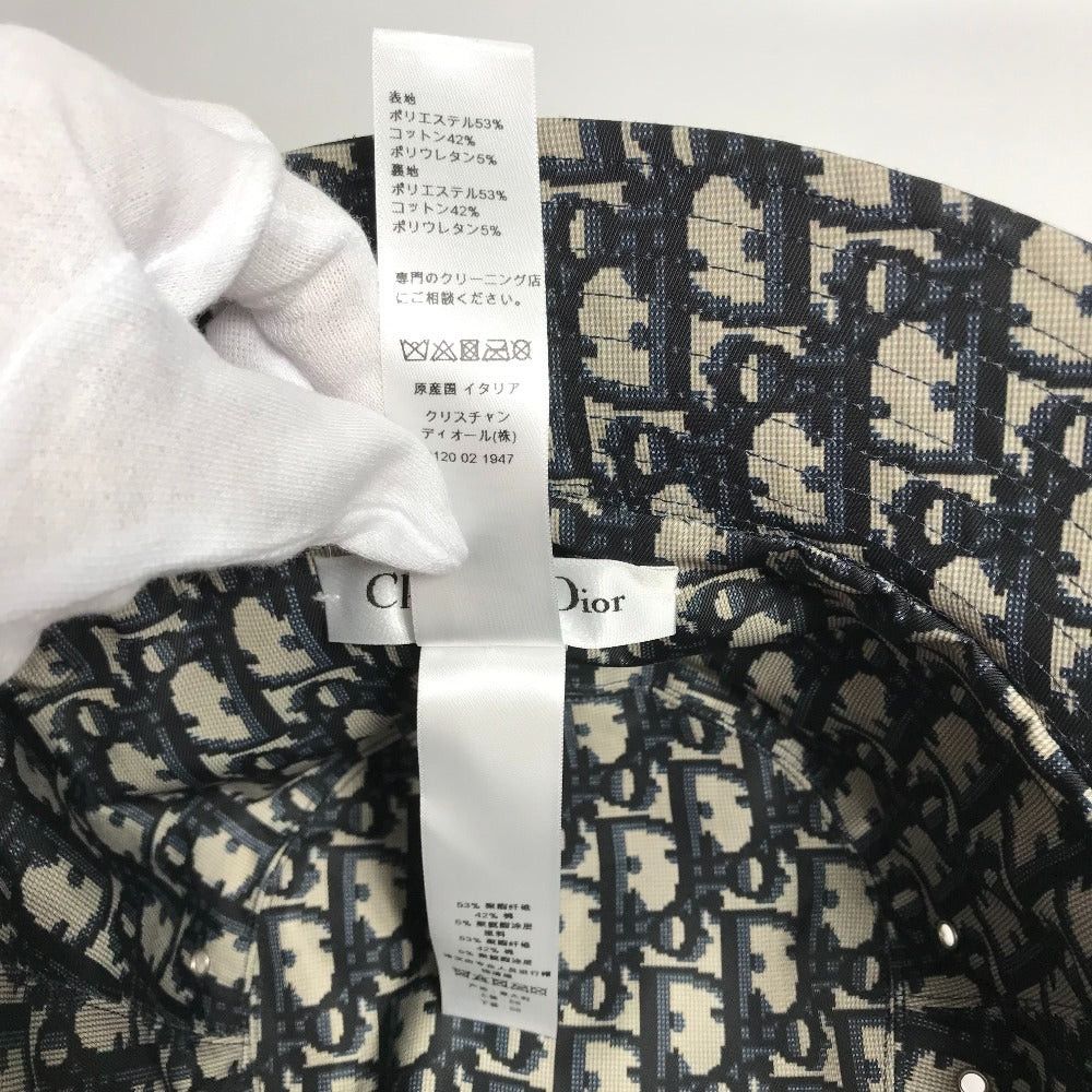 Dior Dior 95Tdd923A130 Oblique Teddy-D. Bob Hat Chapeau Bucket Polyester Women Navy Size ONE SIZE - 6 Thumbnail