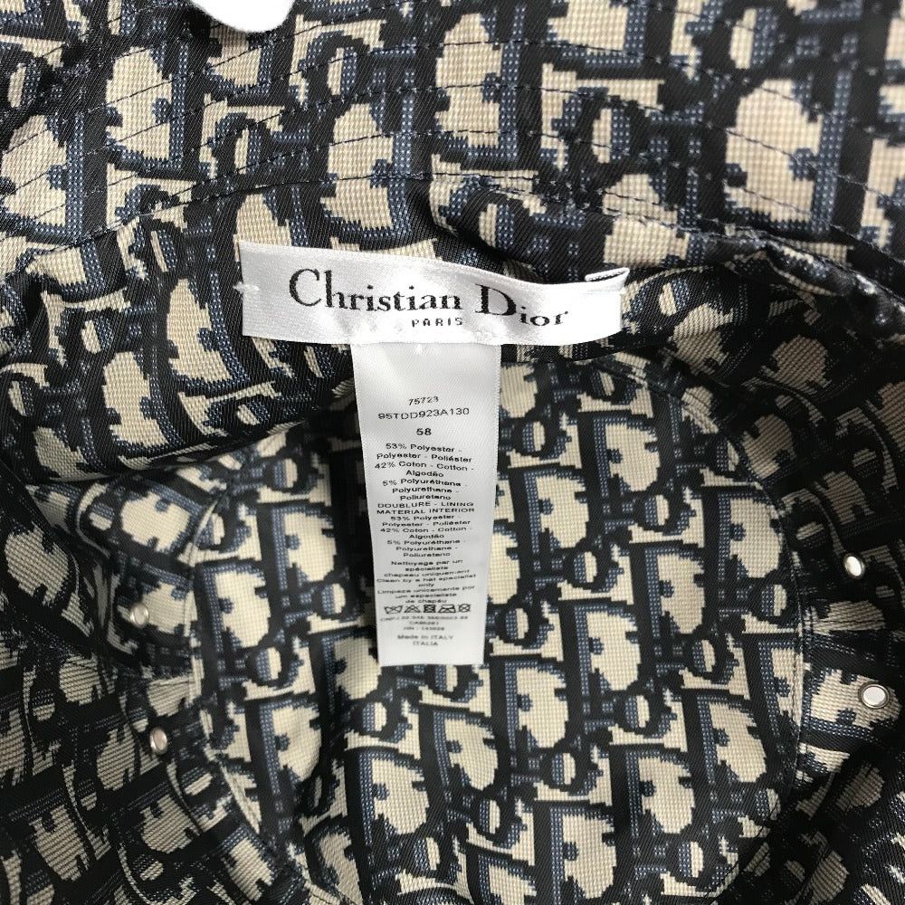 Dior Dior 95Tdd923A130 Oblique Teddy-D. Bob Hat Chapeau Bucket Polyester Women Navy Size ONE SIZE - 4 Thumbnail