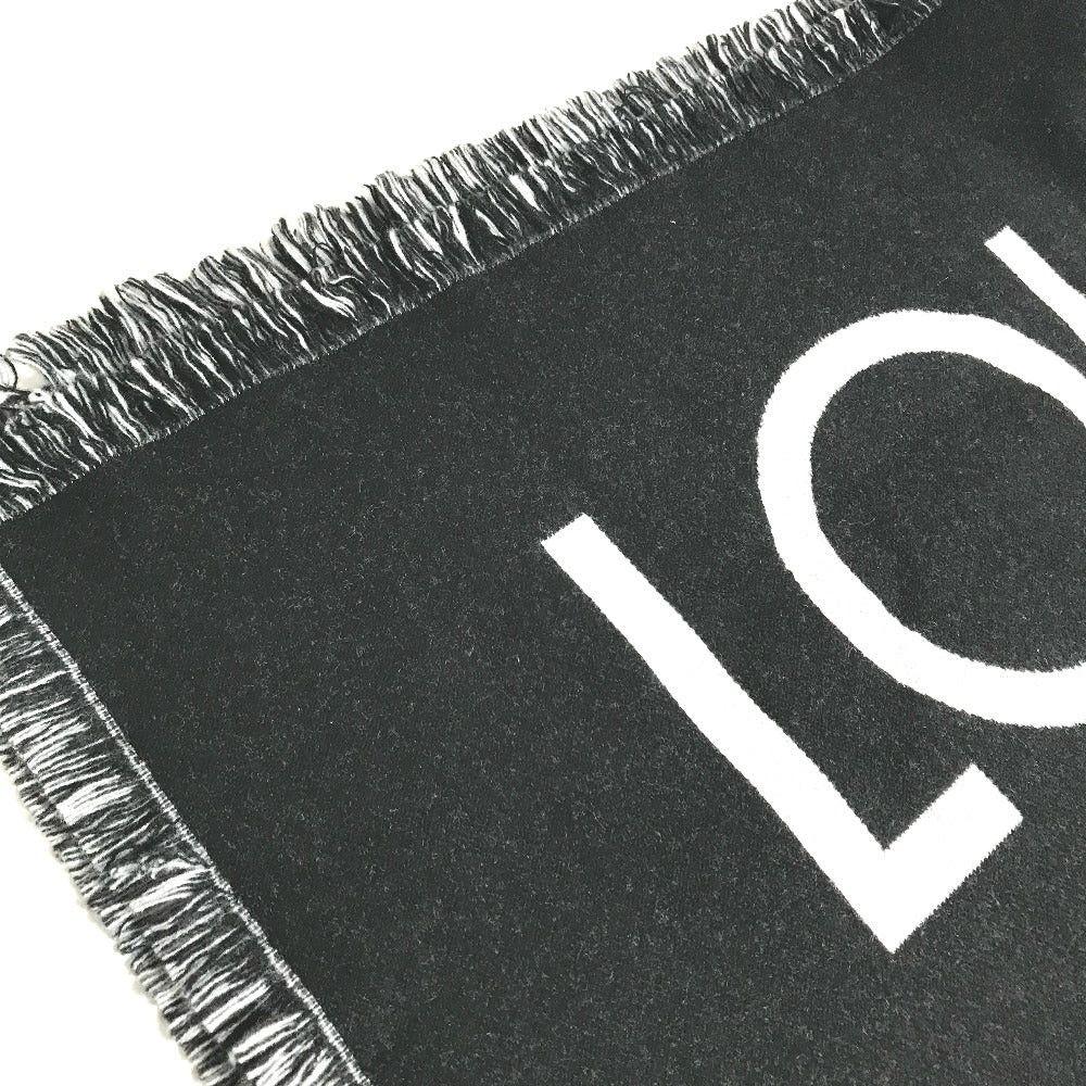 Louis Vuitton Louis Vuitton M71580 Shallp Team Fringe Scarf Wool/Cashmere Men Black Size ONE SIZE - 2 Thumbnail