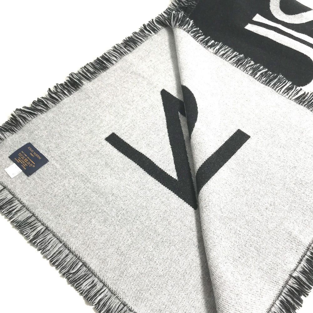 Louis Vuitton Louis Vuitton M71580 Shallp Team Fringe Scarf Wool/Cashmere Men Black Size ONE SIZE - 4 Thumbnail