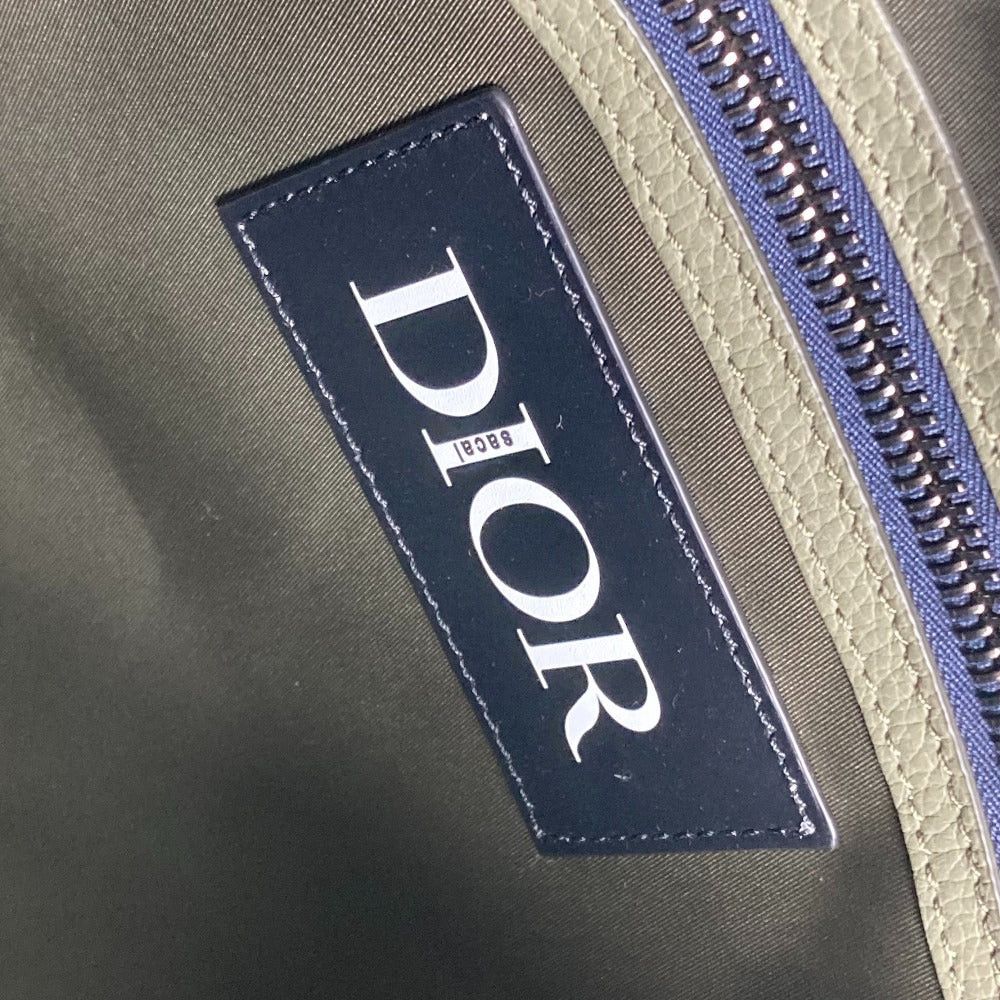 Dior Dior 1Adsh198Usf Sacai Sakai Collaboration Saddle Double Shoulder Bag Briefcase Shawl Tote Nylon Men Khaki Size ONE SIZE - 16 Thumbnail