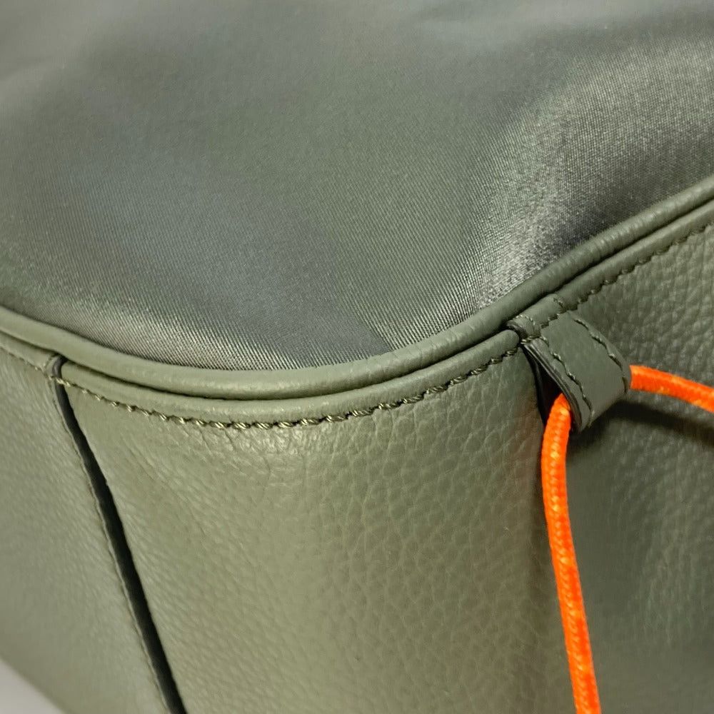 Dior Dior 1Adsh198Usf Sacai Sakai Collaboration Saddle Double Shoulder Bag Briefcase Shawl Tote Nylon Men Khaki Size ONE SIZE - 11 Thumbnail