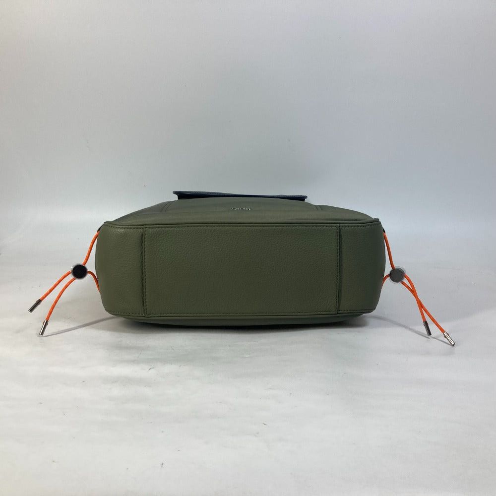 Dior Dior 1Adsh198Usf Sacai Sakai Collaboration Saddle Double Shoulder Bag Briefcase Shawl Tote Nylon Men Khaki Size ONE SIZE - 8 Thumbnail
