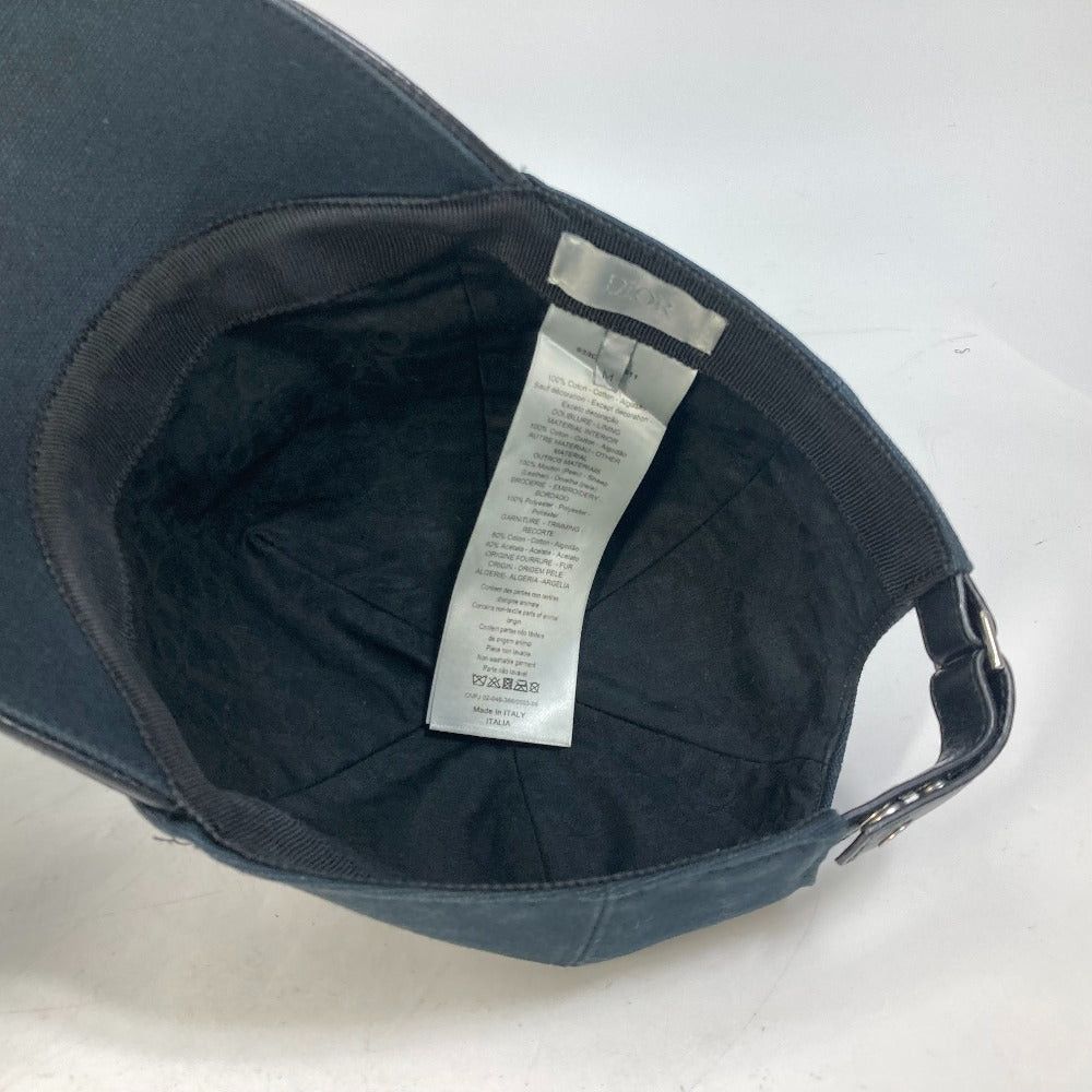 Dior Dior 933C902D4511 Logo Chapeau Cap Baseball Cotton Men Black Size ONE SIZE - 9 Thumbnail