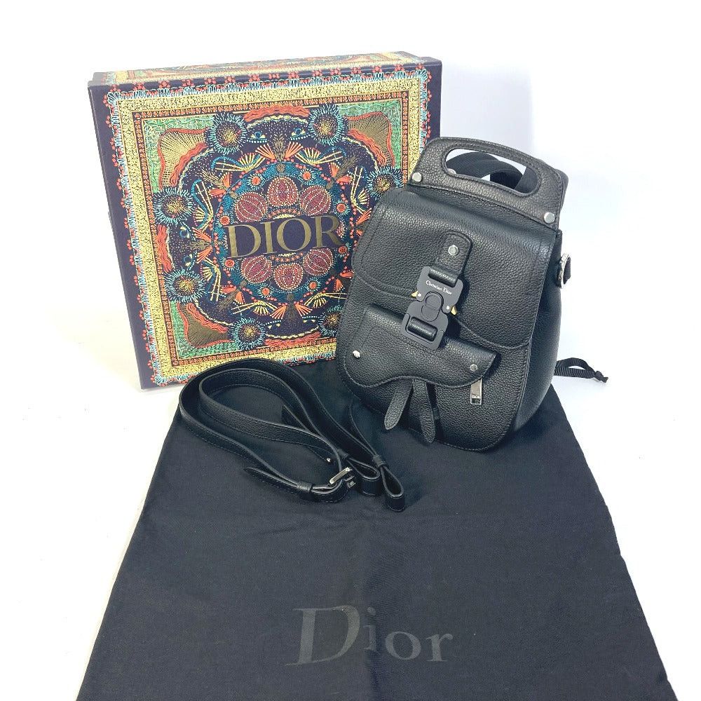Dior Dior Briefcase Gallop Saddle Backpack Rucksack Calfskin Men Black Size ONE SIZE - 17 Thumbnail