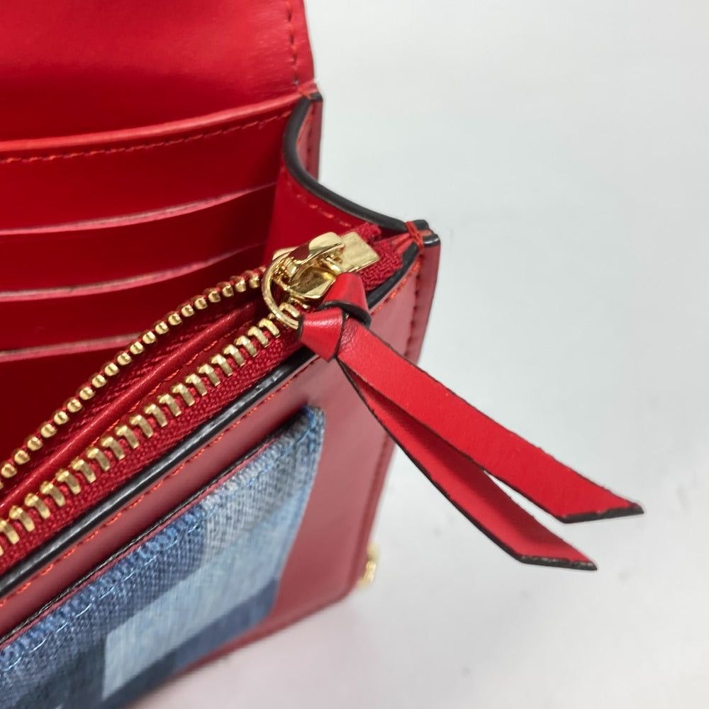 Louis Vuitton Louis Vuitton M69036 Monogram Denim Small Leather Belt Worn By Commoners In Ancient Japan Flor Chain Wallet Long Shoulder Bag Women Blue Size ONE SIZE - 11 Thumbnail