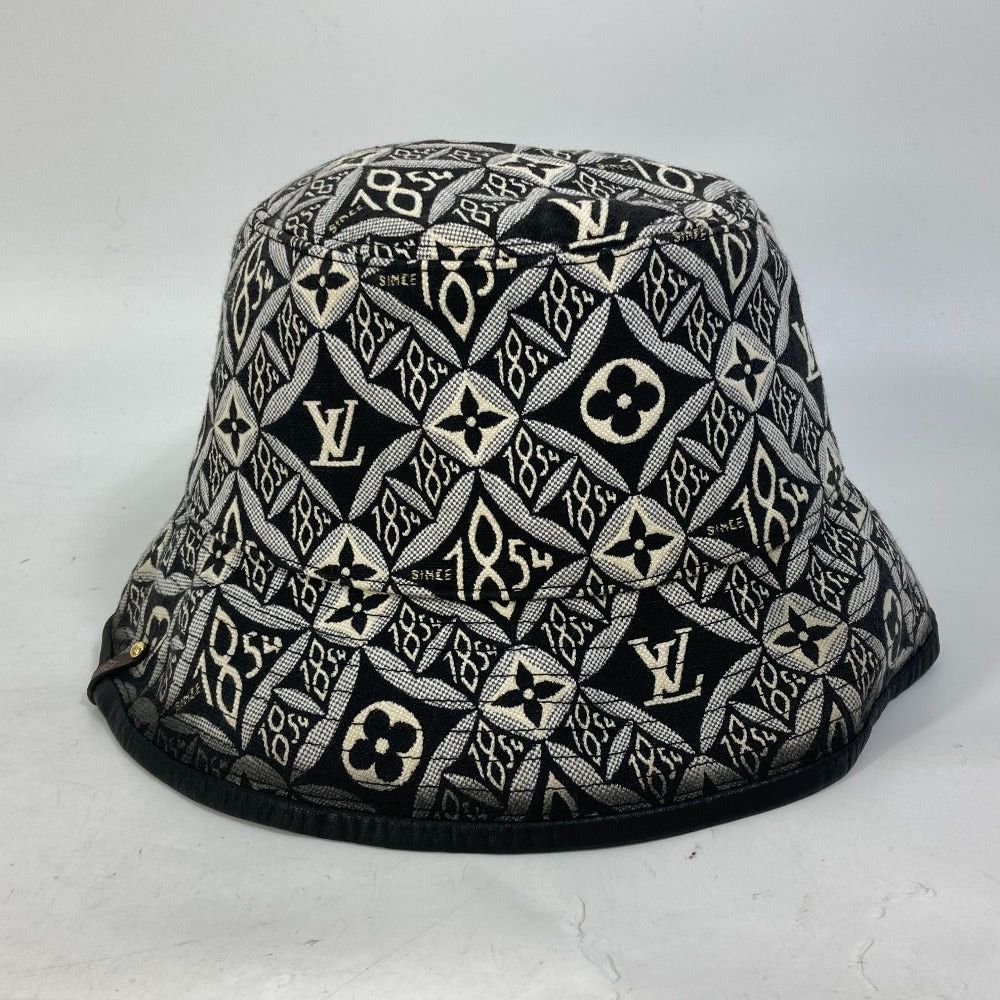 Louis Vuitton Louis Vuitton Mp2828 Since1854 Bob Bucket Hat Chapeau Cotton Women Black Size ONE SIZE - 4 Thumbnail