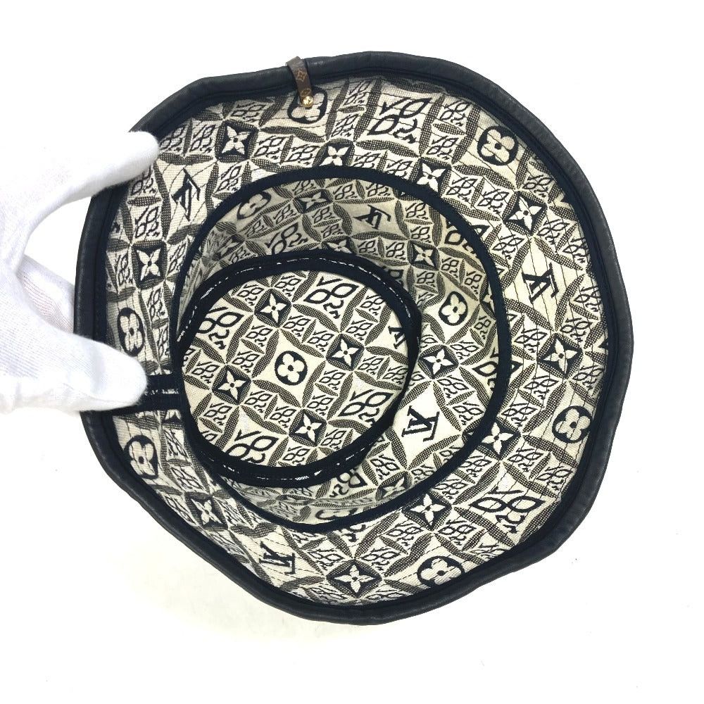 Louis Vuitton Louis Vuitton Mp2828 Since1854 Bob Bucket Hat Chapeau Cotton Women Black Size ONE SIZE - 7 Thumbnail