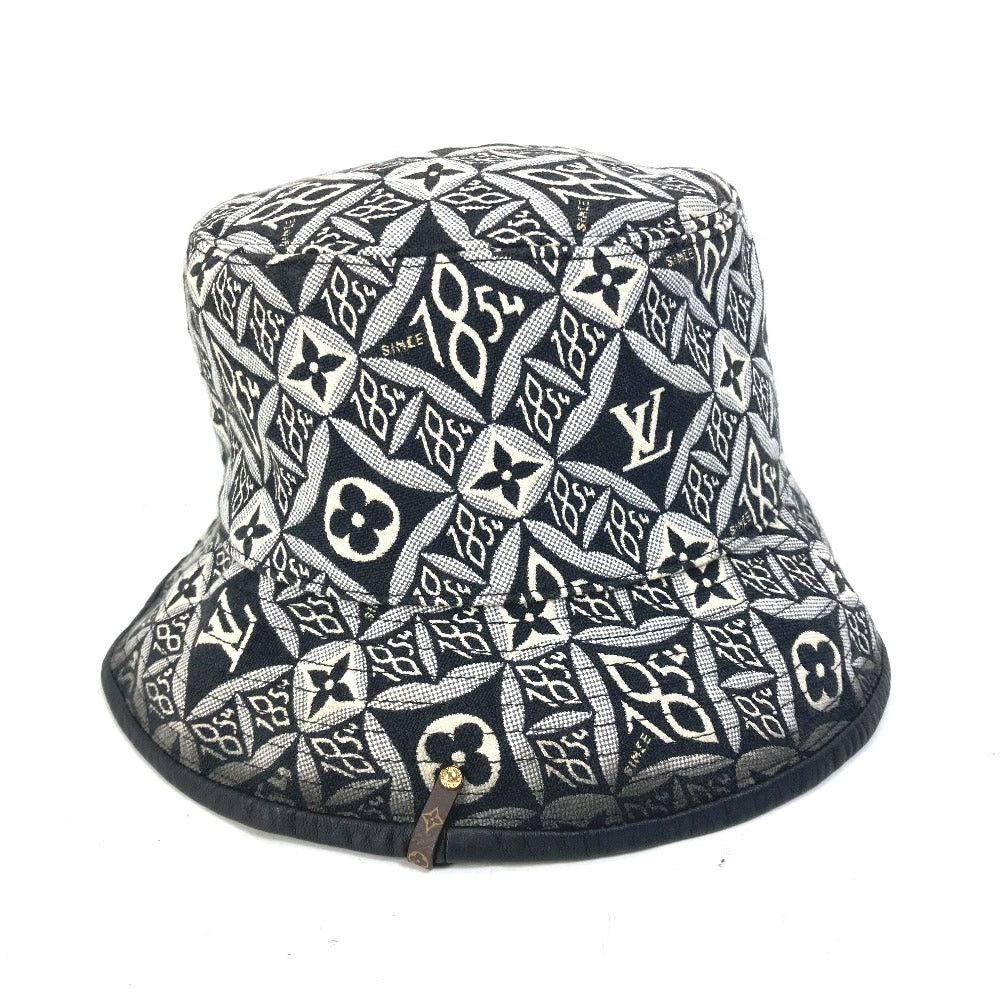 Louis Vuitton Louis Vuitton Mp2828 Since1854 Bob Bucket Hat Chapeau Cotton Women Black Size ONE SIZE - 2 Thumbnail