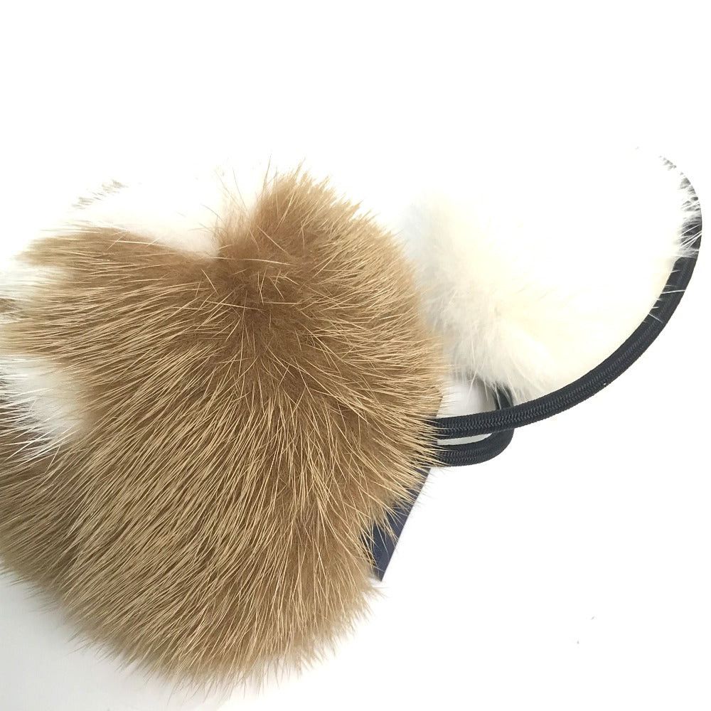 Louis Vuitton Louis Vuitton M77738 Choux Vison Lv Cozy Hair Accessory Elastic Scrunchie Fur Women Brown Size ONE SIZE - 4 Thumbnail