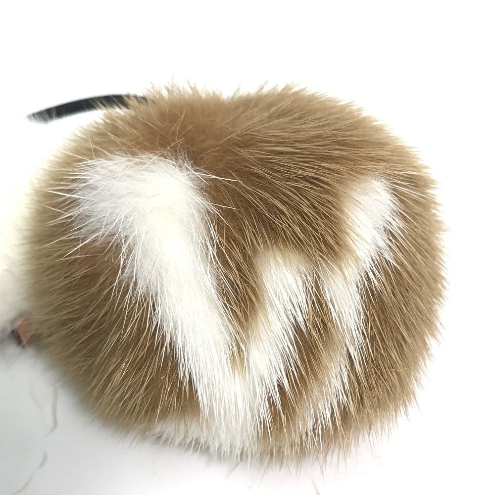 Louis Vuitton Louis Vuitton M77738 Choux Vison Lv Cozy Hair Accessory Elastic Scrunchie Fur Women Brown Size ONE SIZE - 3 Thumbnail