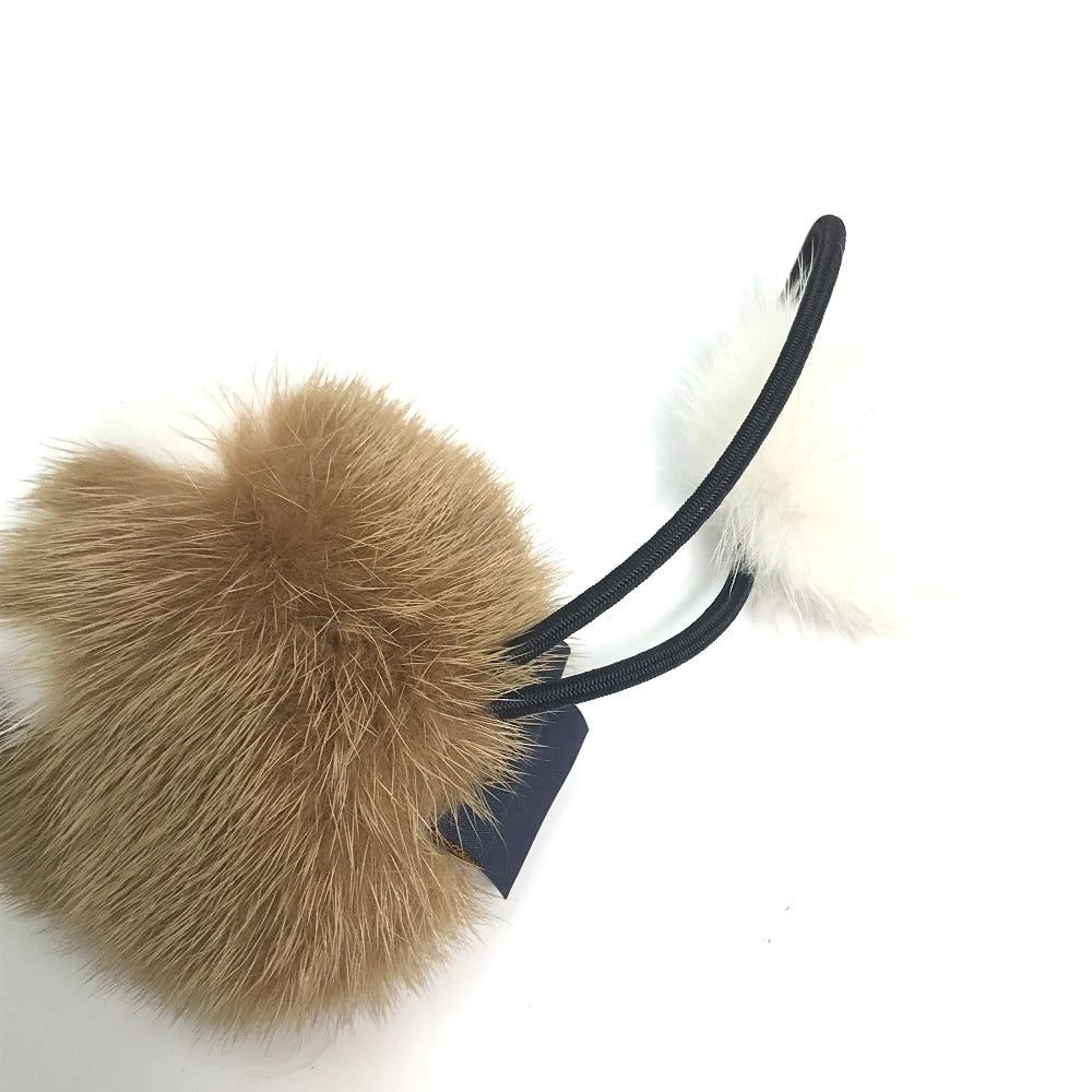 Louis Vuitton Louis Vuitton M77738 Choux Vison Lv Cozy Hair Accessory Elastic Scrunchie Fur Women Brown Size ONE SIZE - 5 Thumbnail