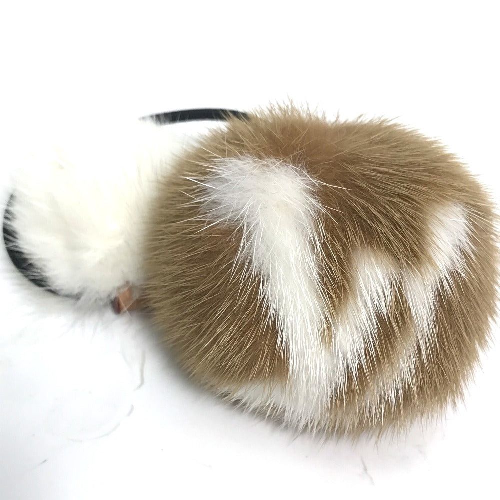 Louis Vuitton Louis Vuitton M77738 Choux Vison Lv Cozy Hair Accessory Elastic Scrunchie Fur Women Brown Size ONE SIZE - 2 Thumbnail
