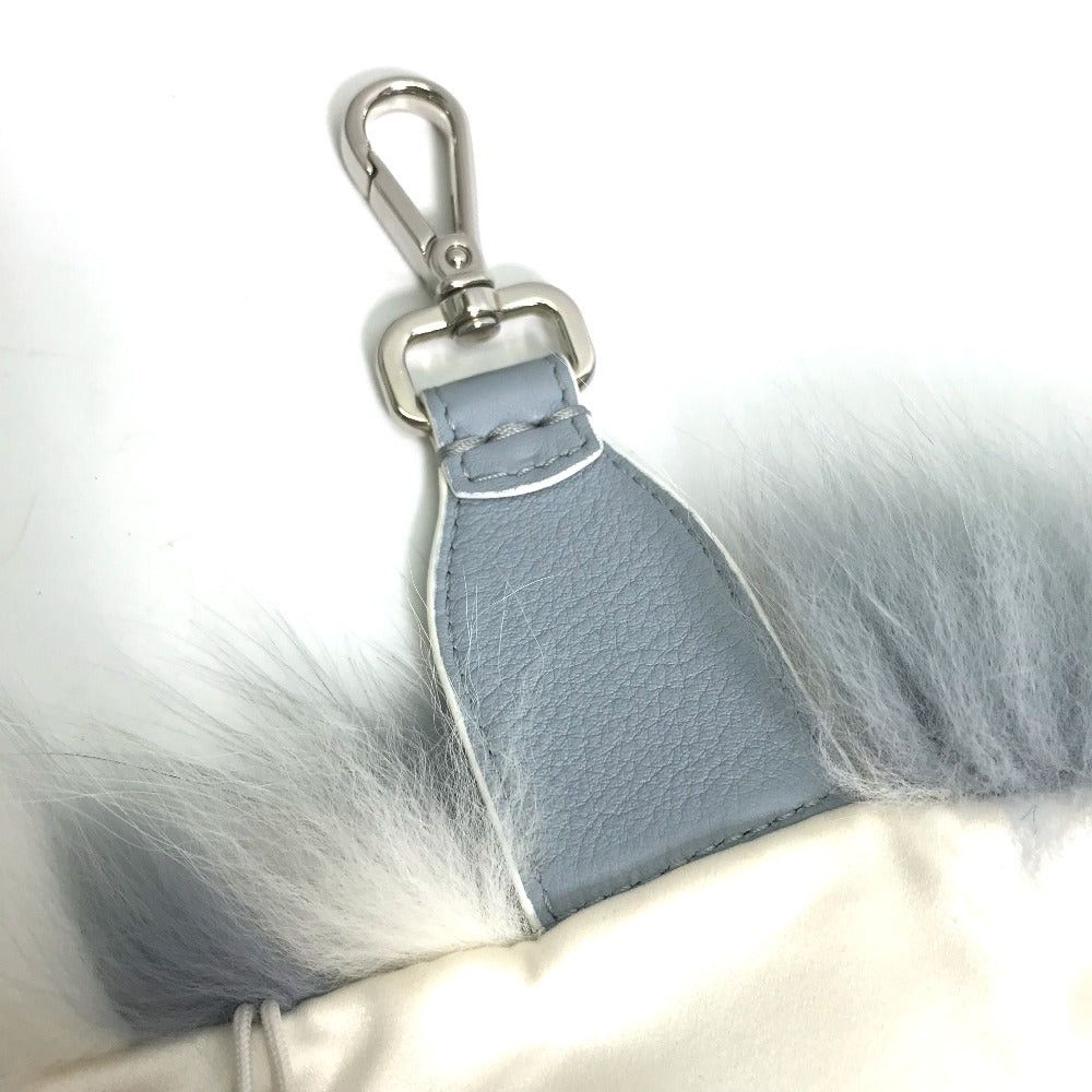 Fendi Fendi Fng426 Fur With Fastening Hook Tippet Snood Scarf Women Blue Size ONE SIZE - 15 Thumbnail
