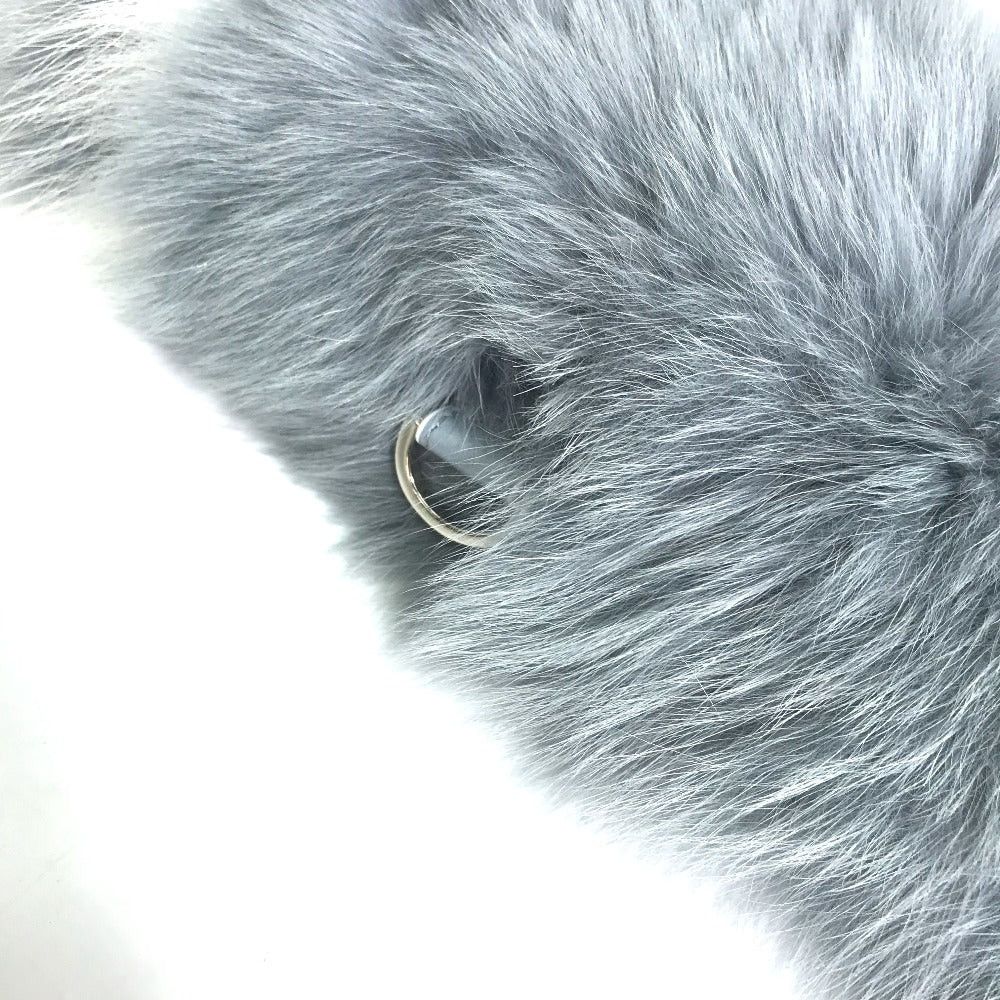 Fendi Fendi Fng426 Fur With Fastening Hook Tippet Snood Scarf Women Blue Size ONE SIZE - 11 Thumbnail