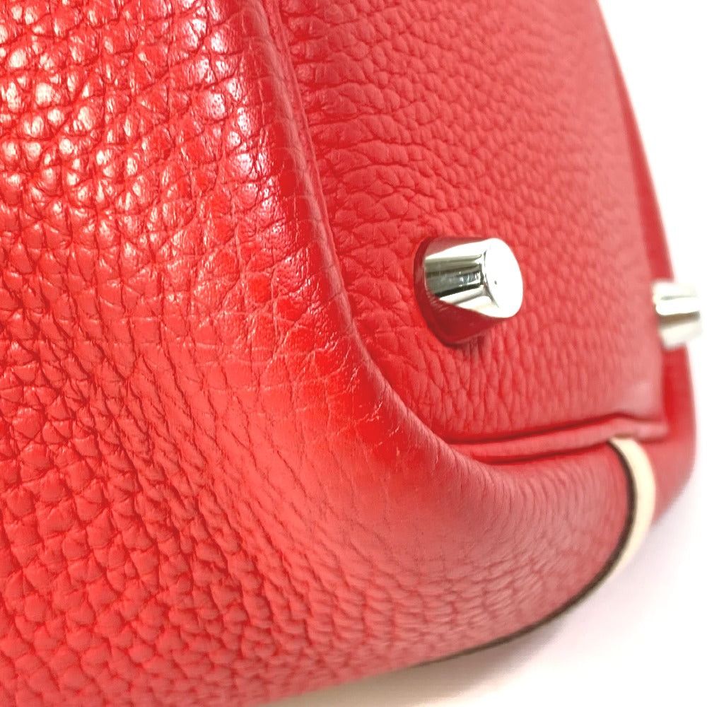 Hermes Hermes Bicolor Picotin Lock Pm Eclat Tote Bag Handbag Trillon Clemence Women Roughed Tomato Rose Eglantine Red Size ONE SIZE - 9 Thumbnail